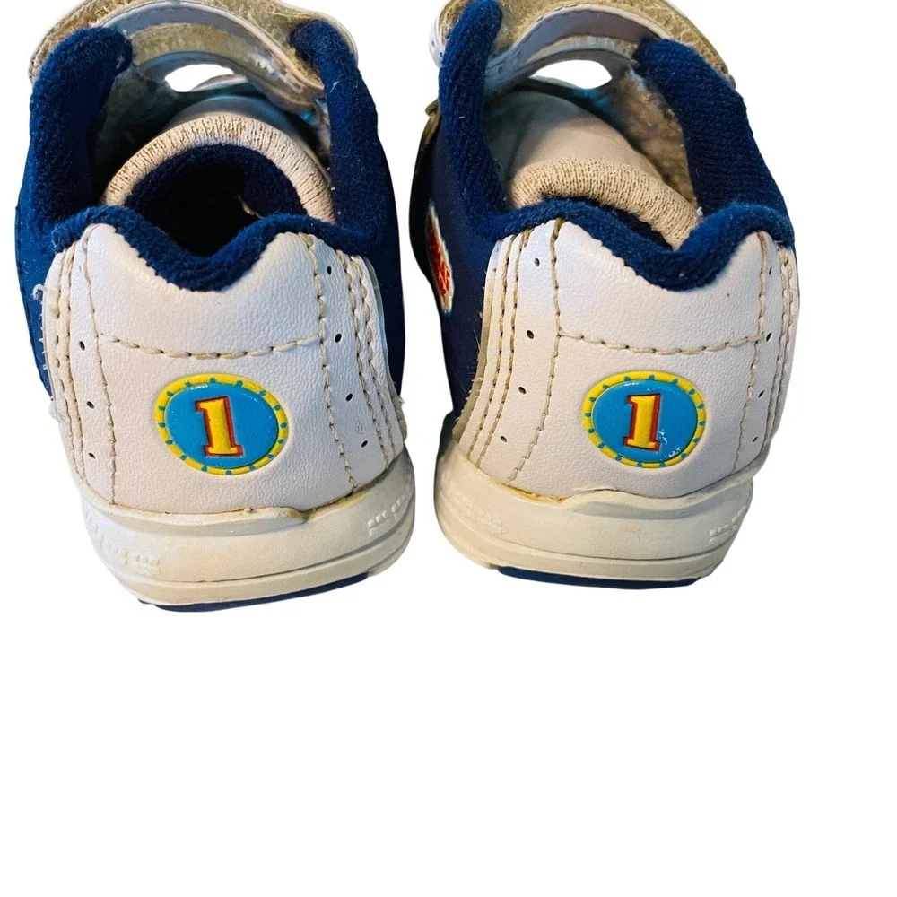 Vtg Y2K Thomas & Friends Character Sneakers Hook & Loop Straps Baby Boys 3